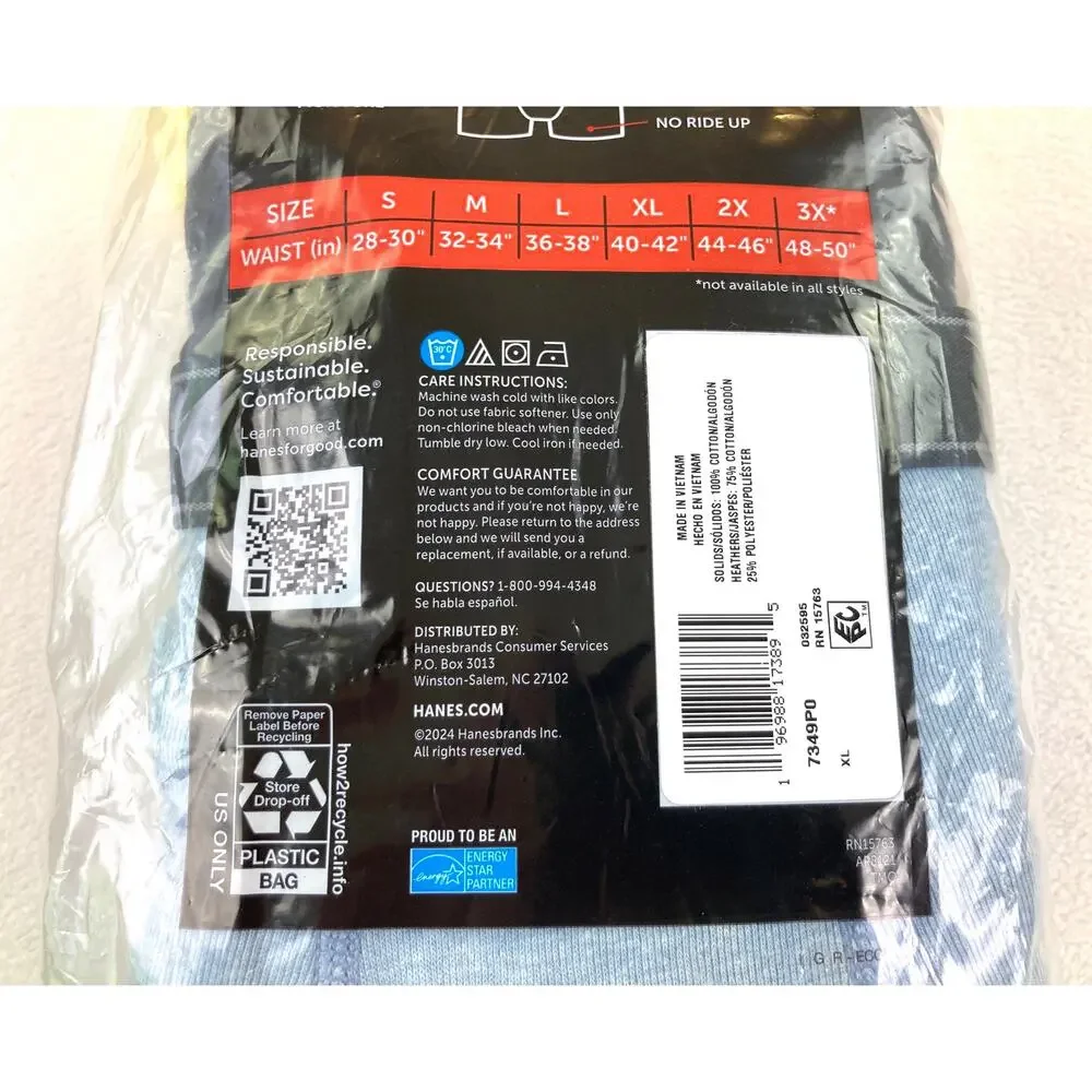 Hanes Boxer Briefs XL 10 Pr/Pk Assorted New with Tags